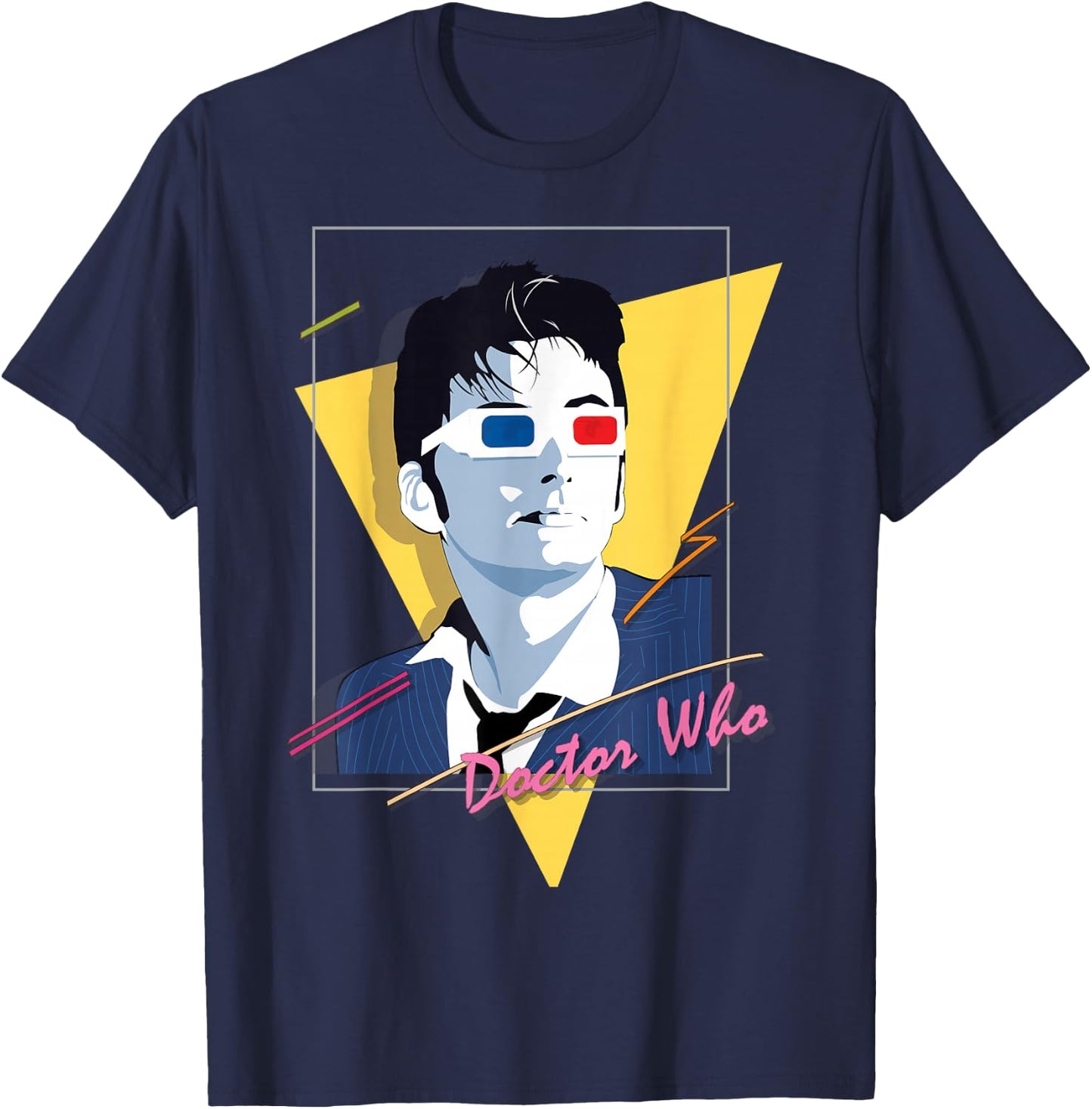 80s Tenant Retro Time Traveller Sci-Fi Fan T-Shirt - T-Shirt | Navy