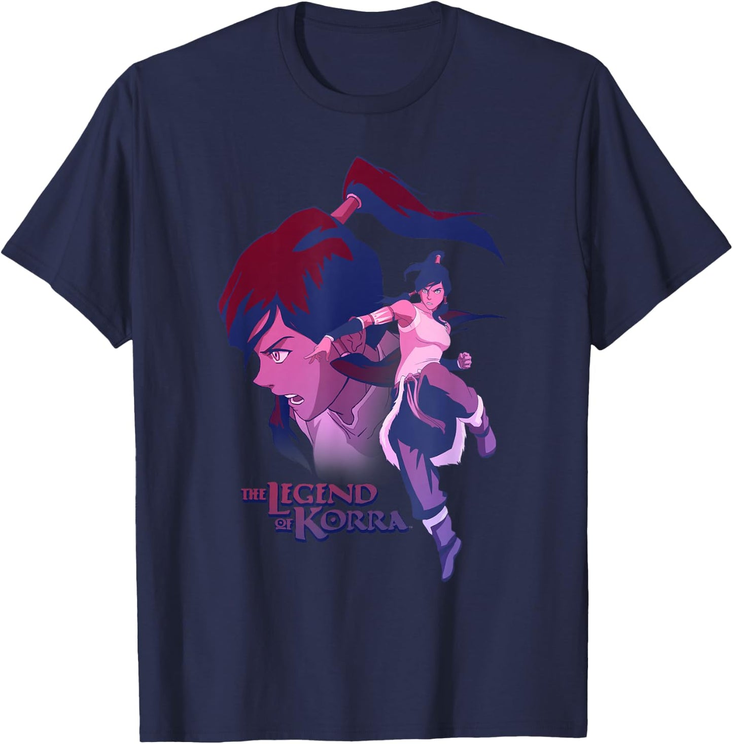 Avatar: The Last Airbender The Legend Of Korra Action Poster T-Shirt - T-Shirt | Navy