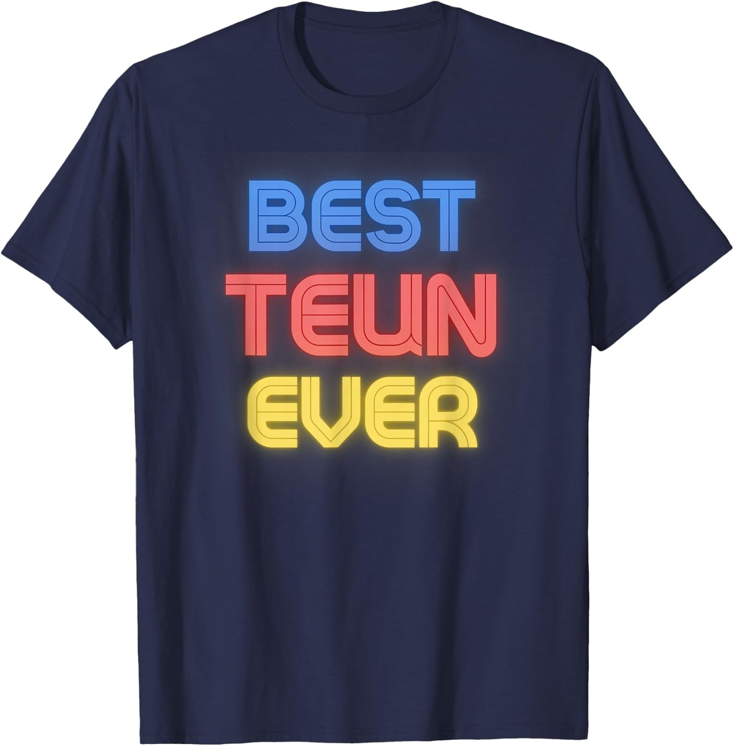 Best Teun Ever - Funny Teun Name Teun T-Shirt - T-Shirt | Navy