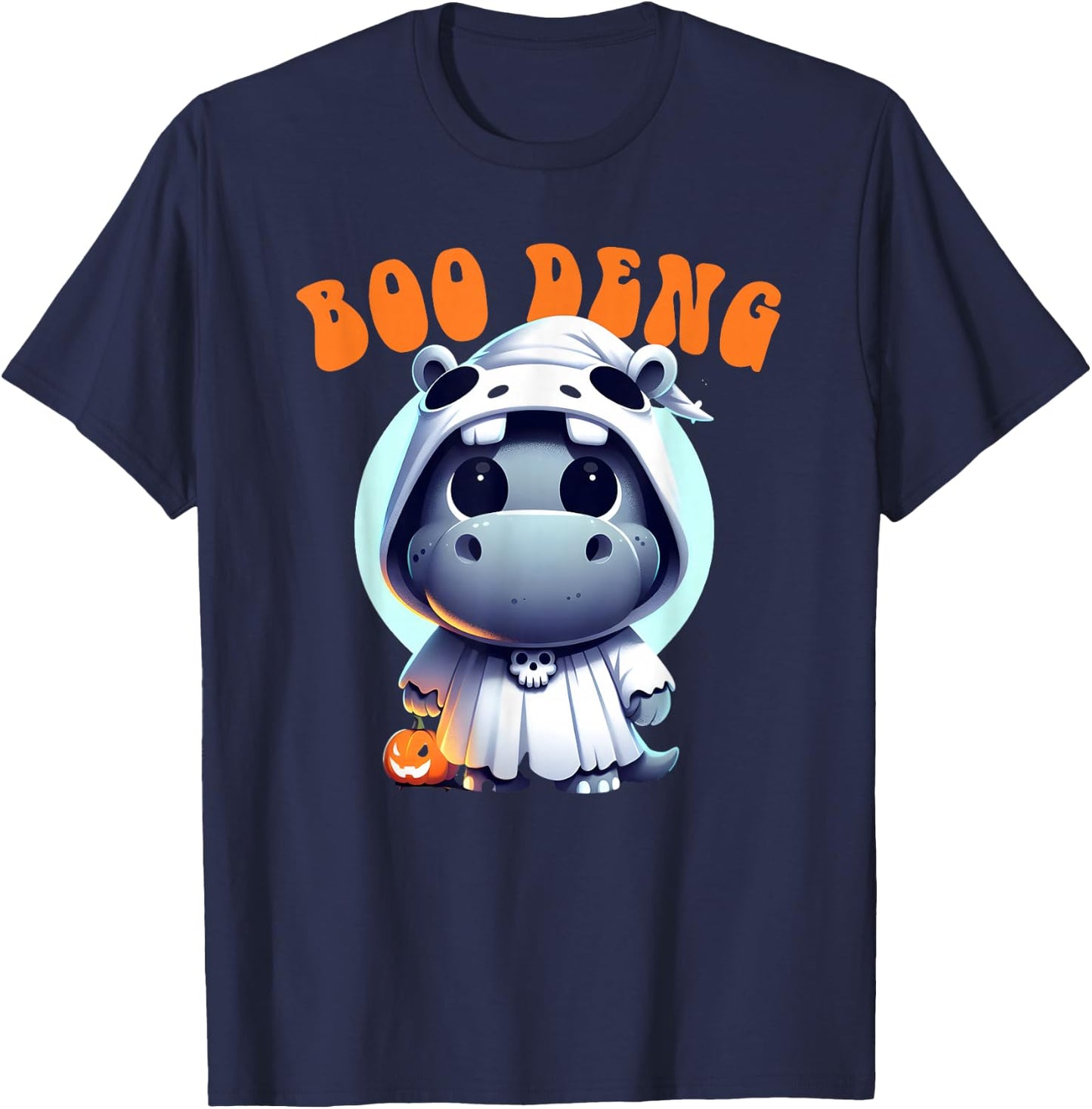 Cute BOO DENG My Moo Thang Baby Hippo Kids Halloween Costume T-Shirt - T-Shirt | Navy