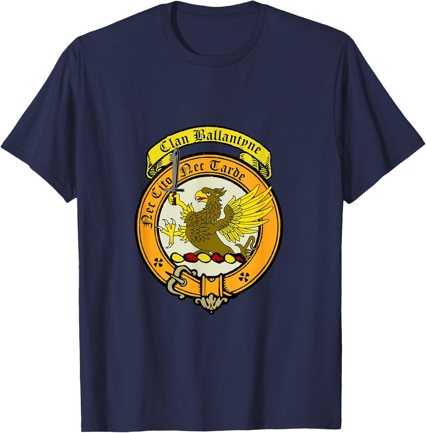 Ballantyne Clan Scottish Crest T-Shirt - T-Shirt | Navy