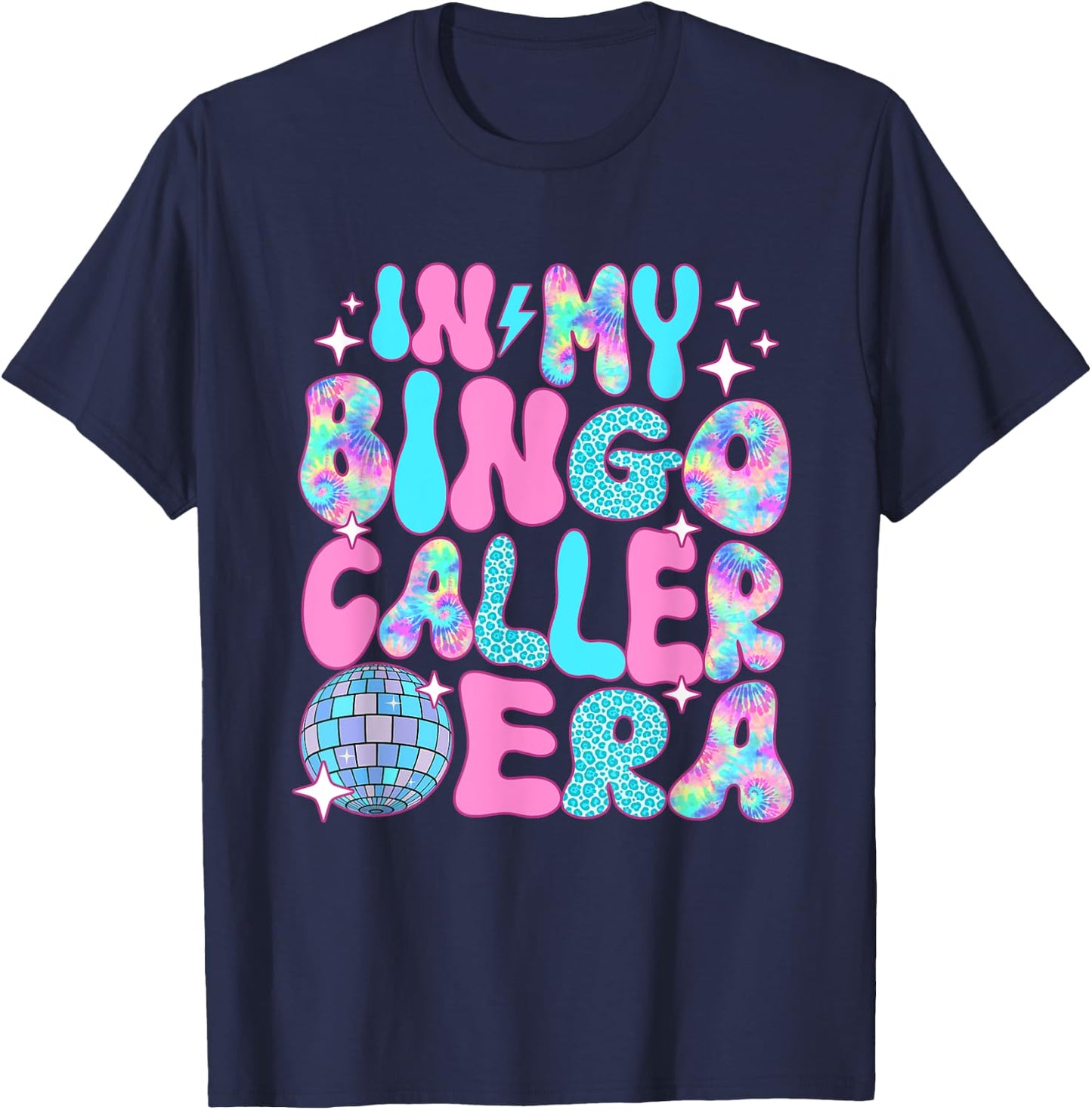 Disco In My Bingo Caller Era T-Shirt - T-Shirt | Navy