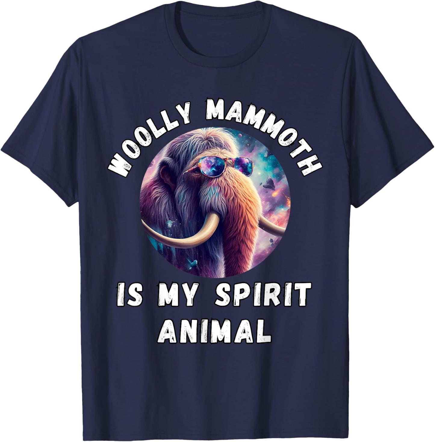 Woolly Mammoth is My Spirit Animal, Wolly Mammoth Lovers T-Shirt - T-Shirt | Navy