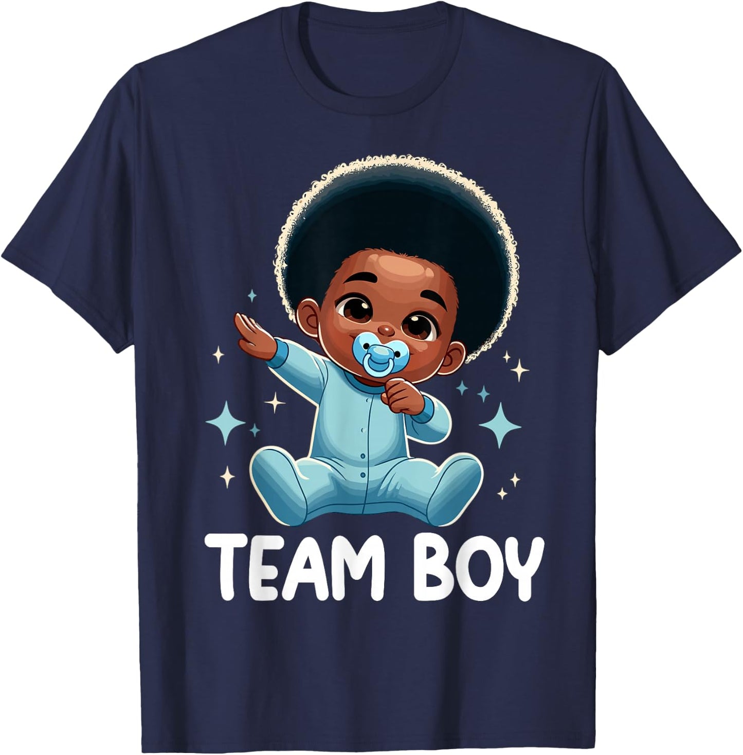 Team Boy Baby Announcement Gender Reveal Party T-Shirt - T-Shirt | Navy