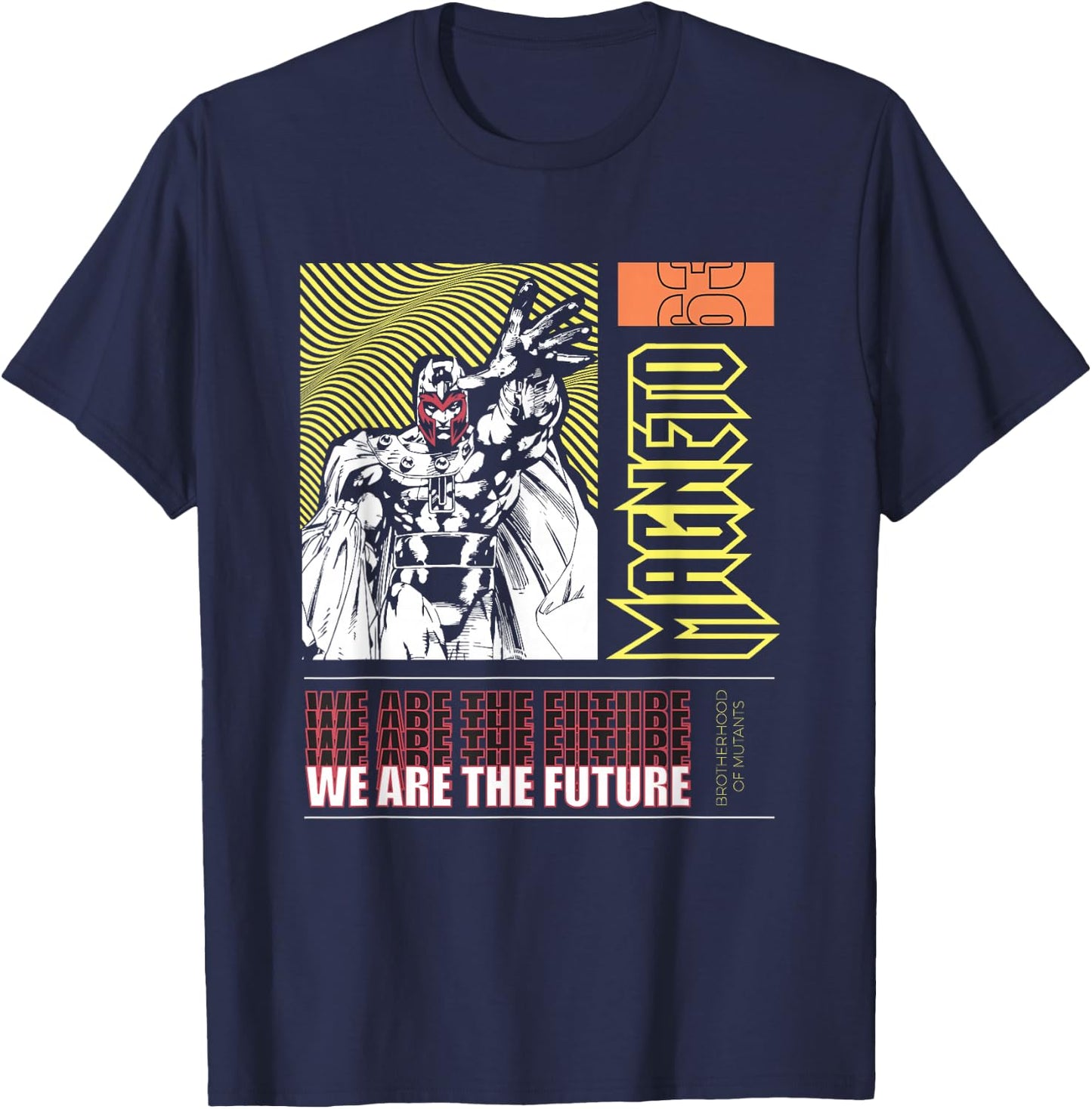 Marvel X-Men We Are The Future Magneto Vintage Shot T-Shirt - T-Shirt | Navy