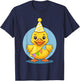 Cute Birthday Duck Girls Boys Kid Toddler Rubber Duck Lovers T-Shirt - T-Shirt | Navy