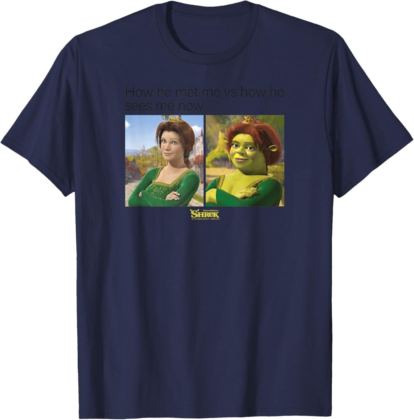 Shrek Princess Fiona Meme T-Shirt - T-Shirt | Navy