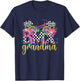 BMX Grandma Leopard Grandma Of A BMX Rider Grandmother T-Shirt - T-Shirt | Navy