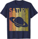 Saturn Vintage Saturn Planet Retro Space Nerd T-Shirt - T-Shirt | Navy