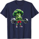 Broccoli Bodybuilding Workout Gym Weightlifter Funny T-Shirt - T-Shirt | Navy