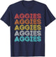Vintage Retro Aggies T-Shirt - T-Shirt | Navy