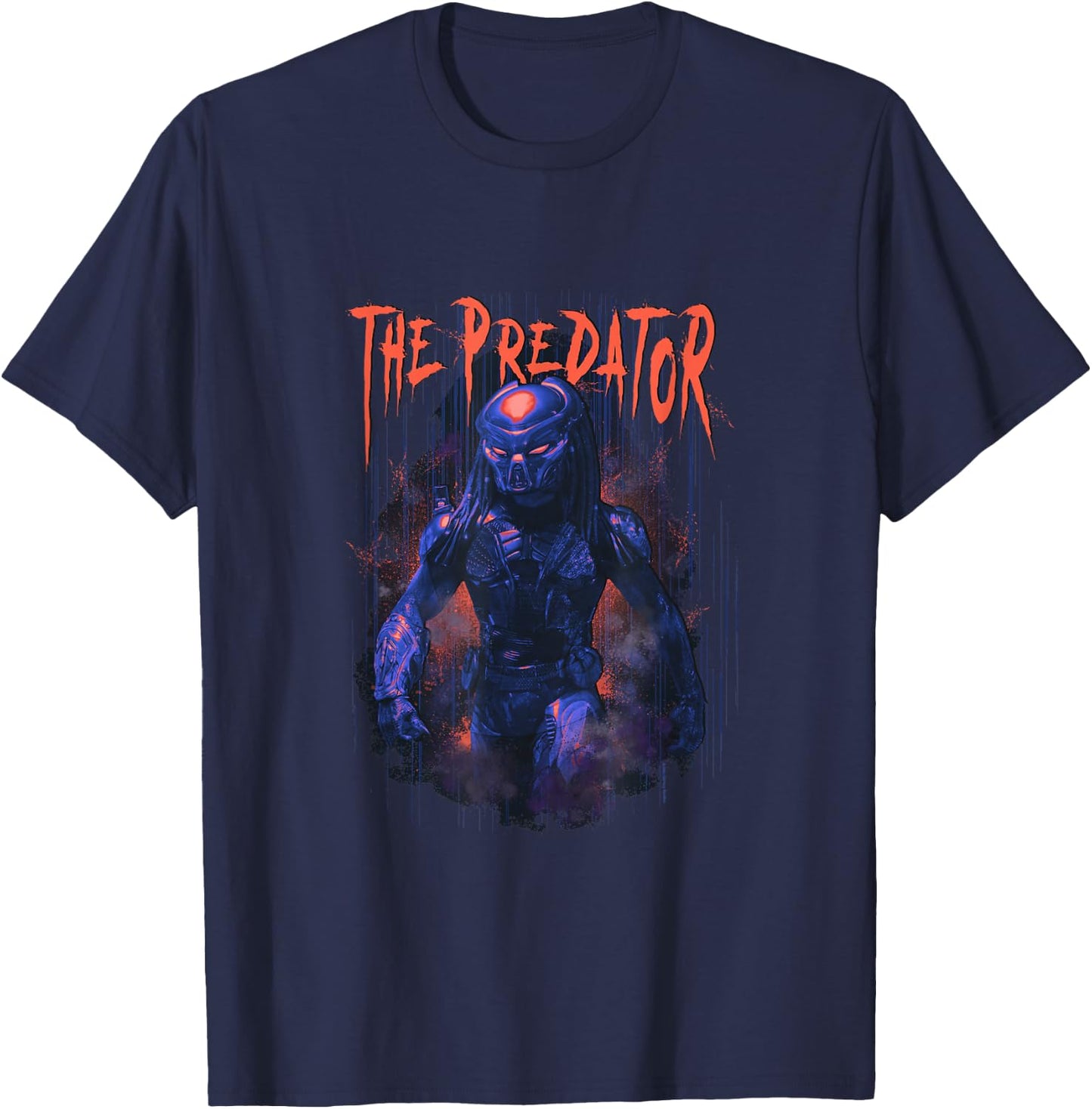 Aliens The Predator Iconic Epic Walking Big Chest Poster T-Shirt - T-Shirt | Navy