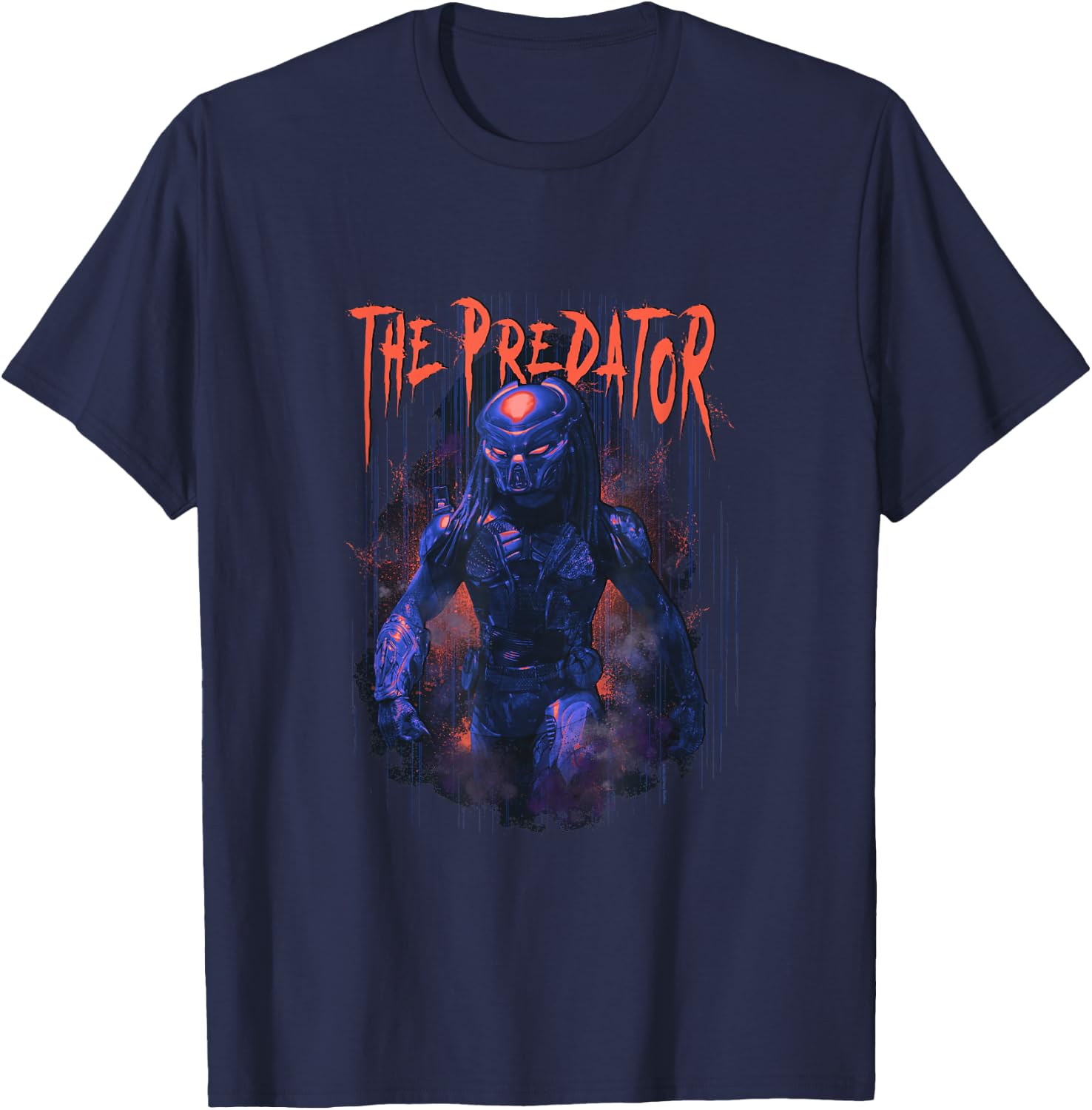Aliens The Predator Iconic Epic Walking Big Chest Poster T-Shirt - T-Shirt | Navy