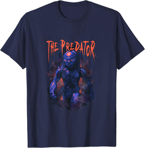 Aliens The Predator Iconic Epic Walking Big Chest Poster T-Shirt - T-Shirt | Navy