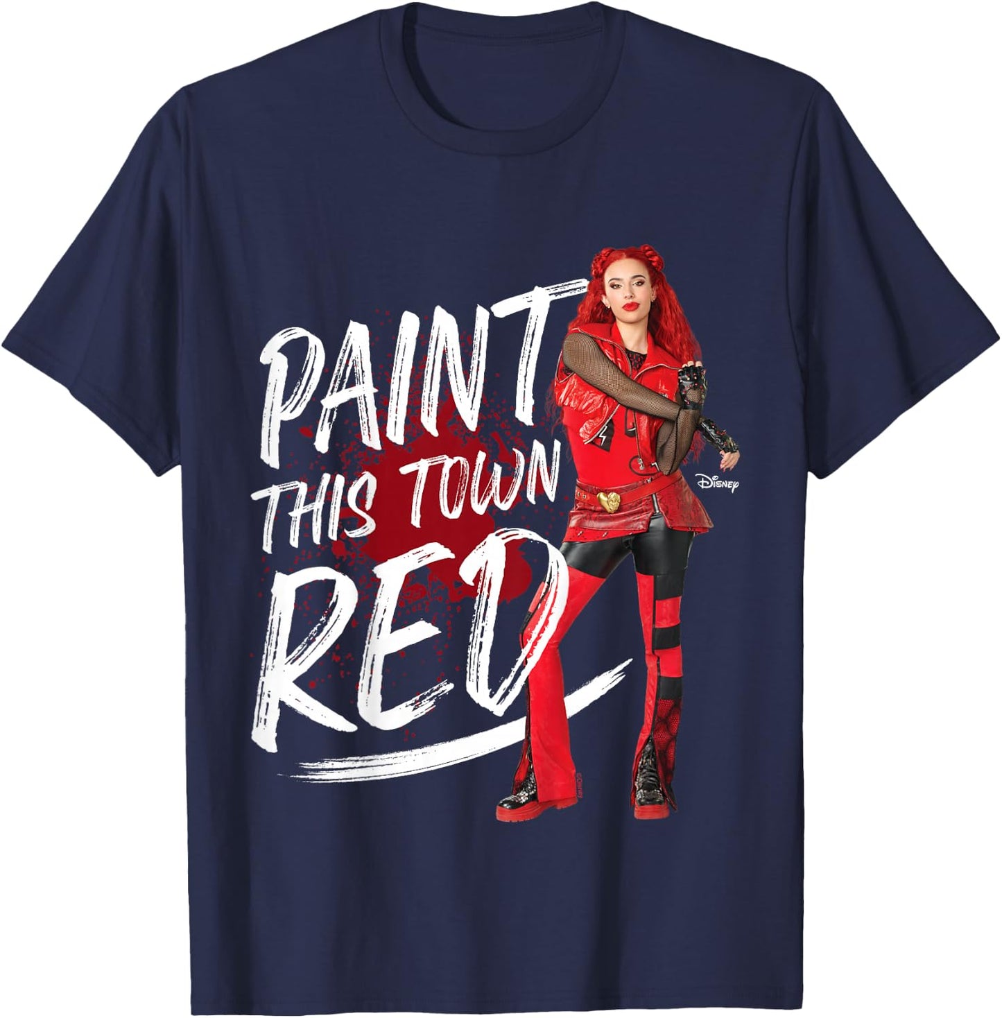 Kids Descendants 4 - The Rise of Red Paint This Town T-Shirt - T-Shirt | Navy