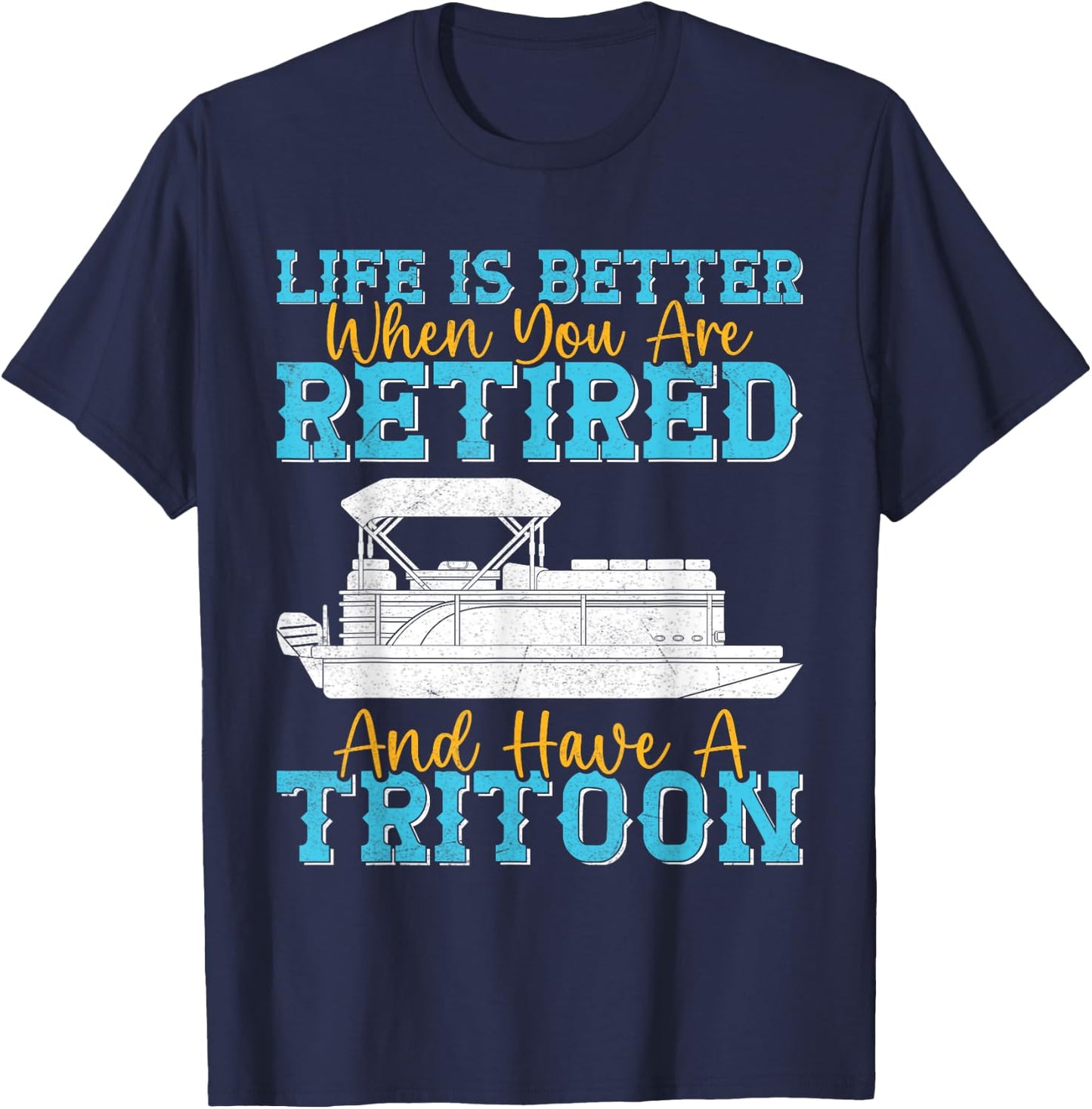 Tritoon Boat Accessories T-Shirt - T-Shirt | Navy
