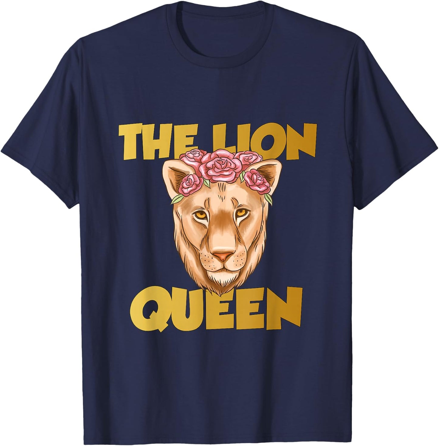The lion queen strong lion T-Shirt - T-Shirt | Navy