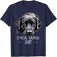 Sleeping Labrador Pyjamas Dog Lover Official Napping Lab T-Shirt - T-Shirt | Navy