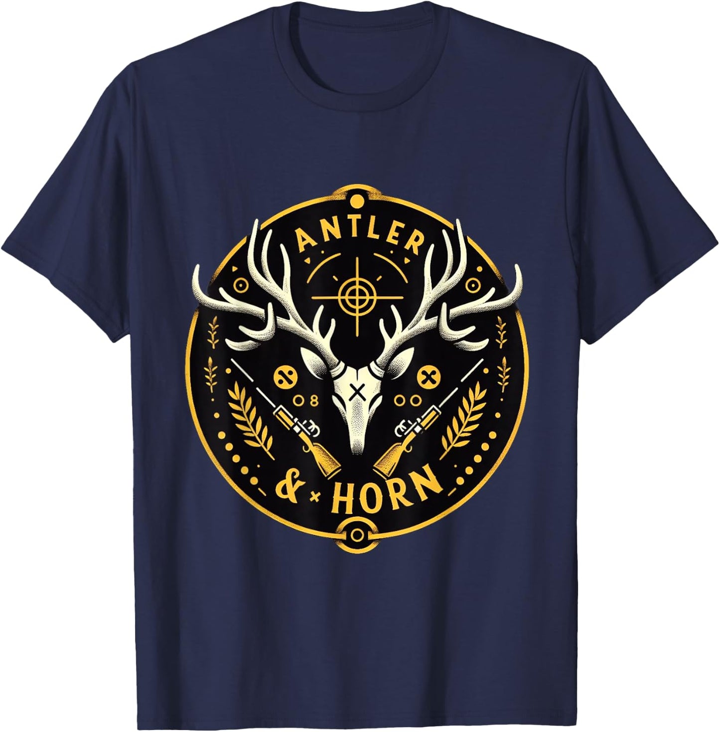 Antler & Horn Logo T-Shirt - T-Shirt | Navy