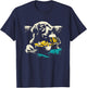 Golden Retriever Watching TV - Funny Snacks Beer Dog Lover Women T-Shirt - T-Shirt | Navy