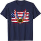Patriotic Eagle 4th of July USA American Flag Men Women Kids T-Shirt - T-Shirt | Navy