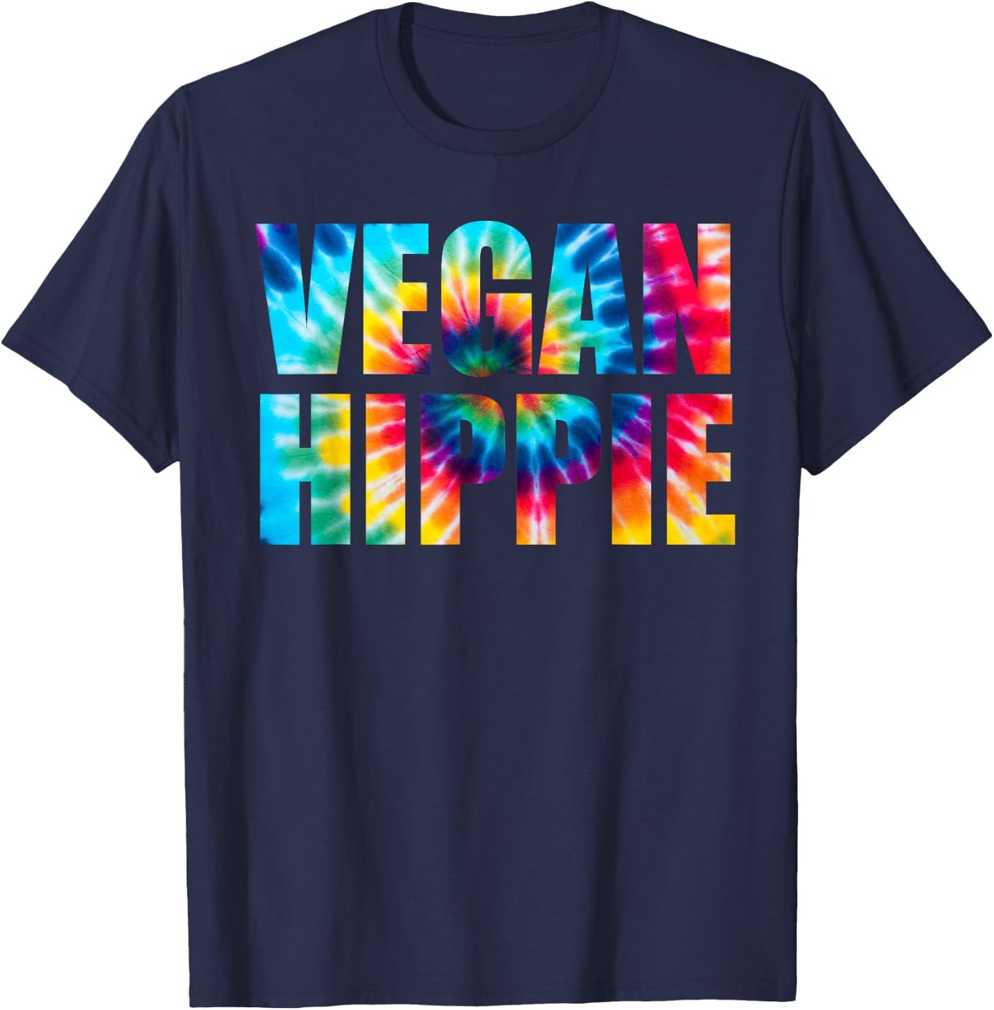 Vegan Hippie TieDye T Shirt T-Shirt - T-Shirt | Navy