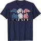 Patriotic Dachshund Dog USA Flag Sunglasses 4th of July T-Shirt - T-Shirt | Navy