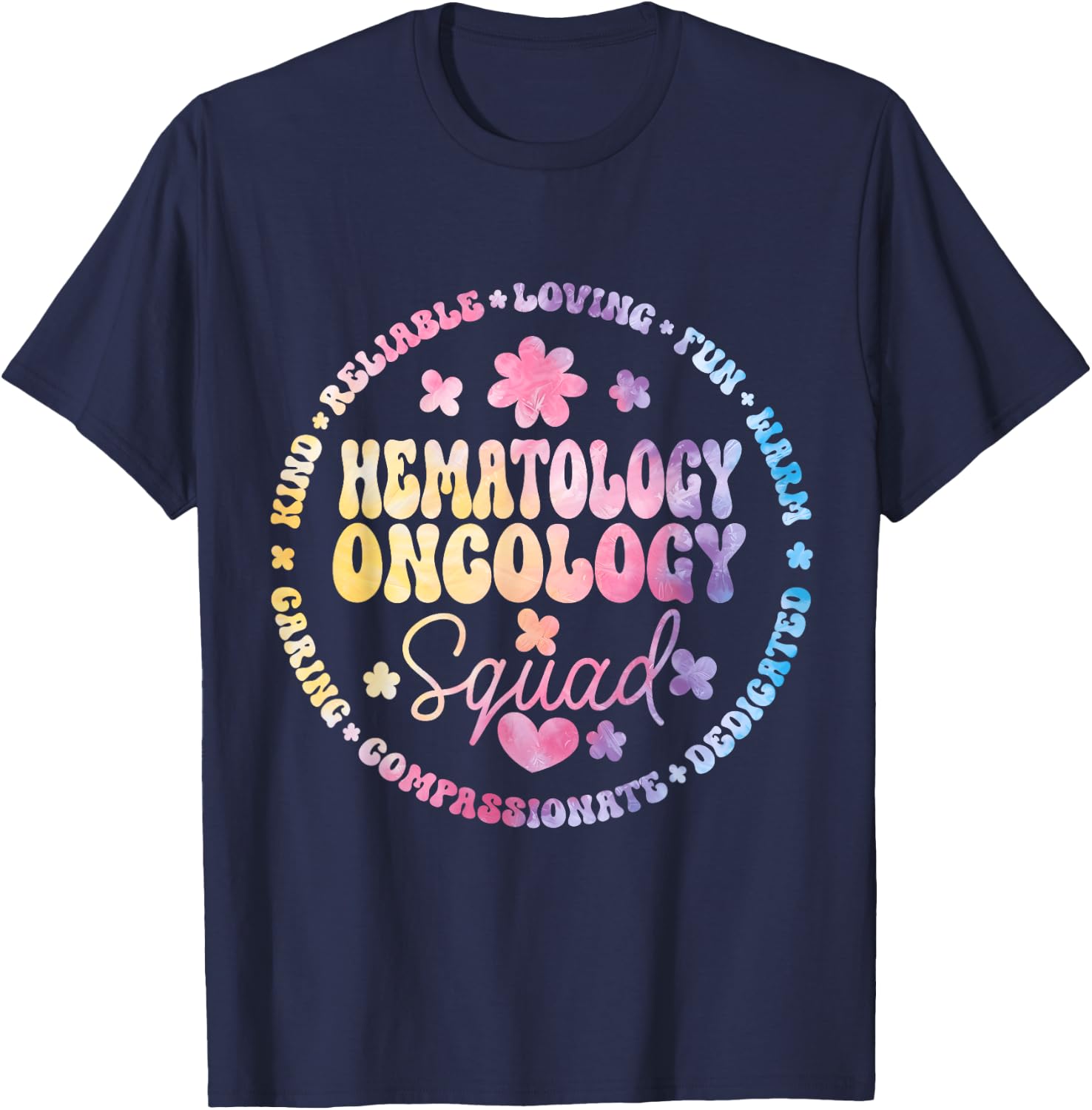 Oncology Hematology Nurse Squad Pediatric Hem/Onc Doctor T-Shirt - T-Shirt | Navy