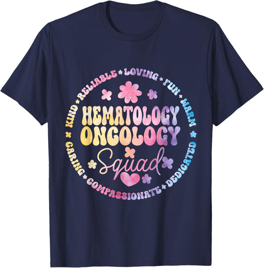 Oncology Hematology Nurse Squad Pediatric Hem/Onc Doctor T-Shirt - T-Shirt | Navy