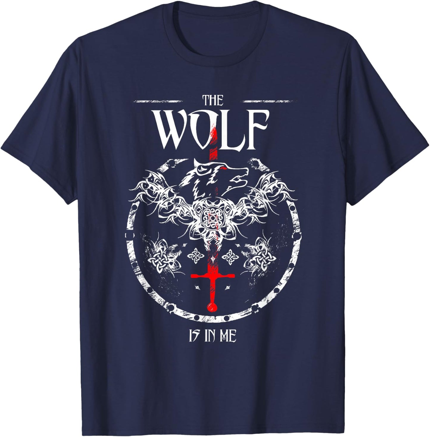 Toss A Coin Shirt Wolf Graphic Shirt Mystery Shirts Gamer T-Shirt - T-Shirt | Navy