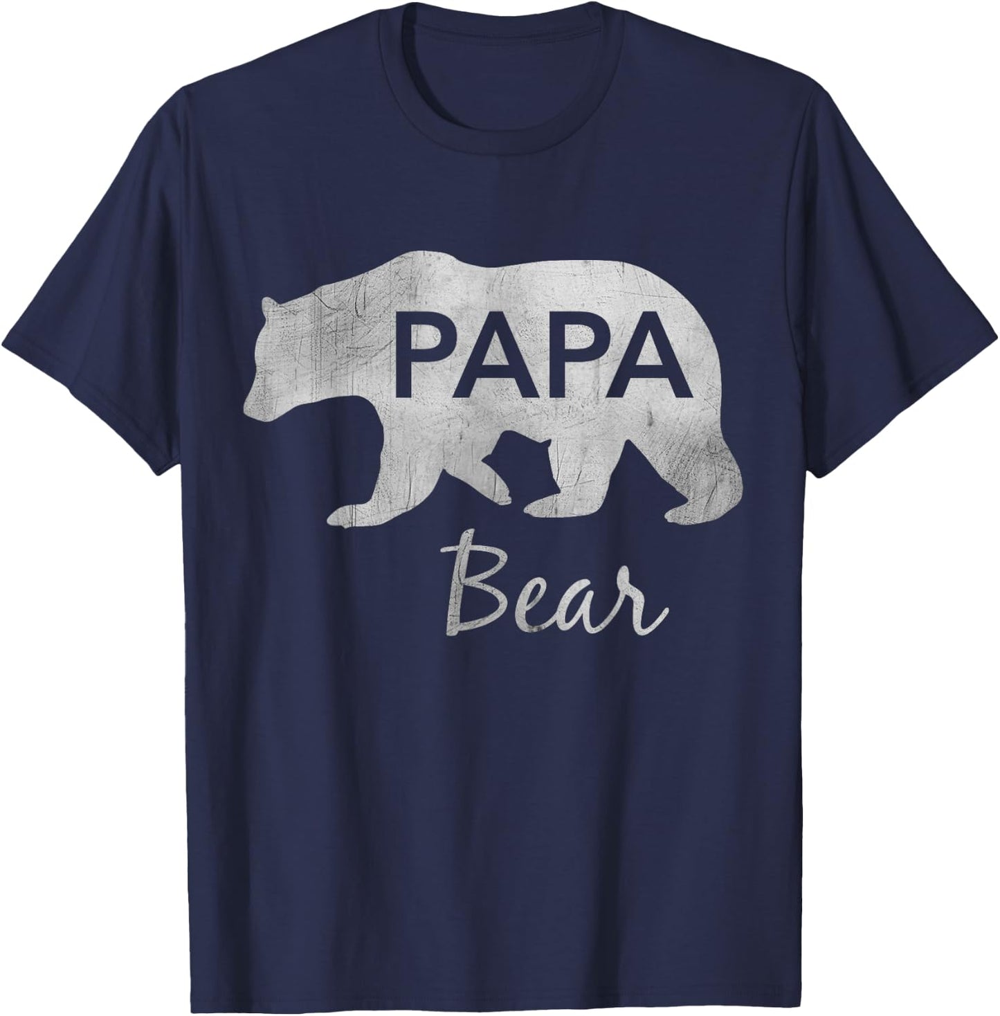 Papa Bear Great Gift Dad, Father, Grandpa T-Shirt - T-Shirt | Navy