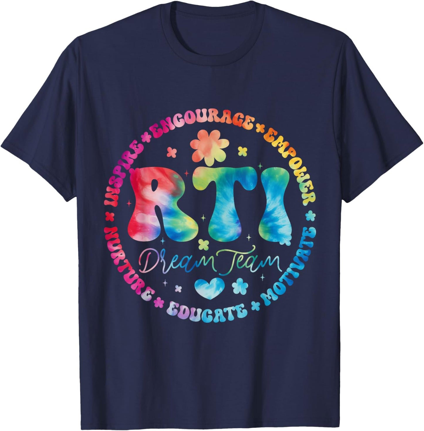 Groovy RTI Dream Team T Response Intervention Squad T-Shirt - T-Shirt | Navy