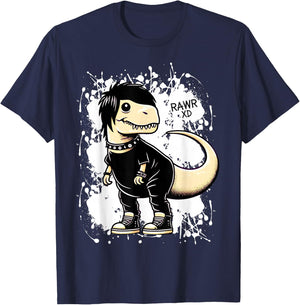 Rawr XD Scene Kid Dinosaur Funny T-Shirt - T-Shirt | Navy