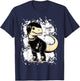 Rawr XD Scene Kid Dinosaur Funny T-Shirt - T-Shirt | Navy