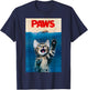 Paws Funny Cat Parody cat Lover Gift Kitten Shark Mouse Meow T-Shirt - T-Shirt | Navy