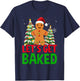 Let's Get Baked Gingerbread Christmas Cookie Baking Team T-Shirt - T-Shirt | Navy