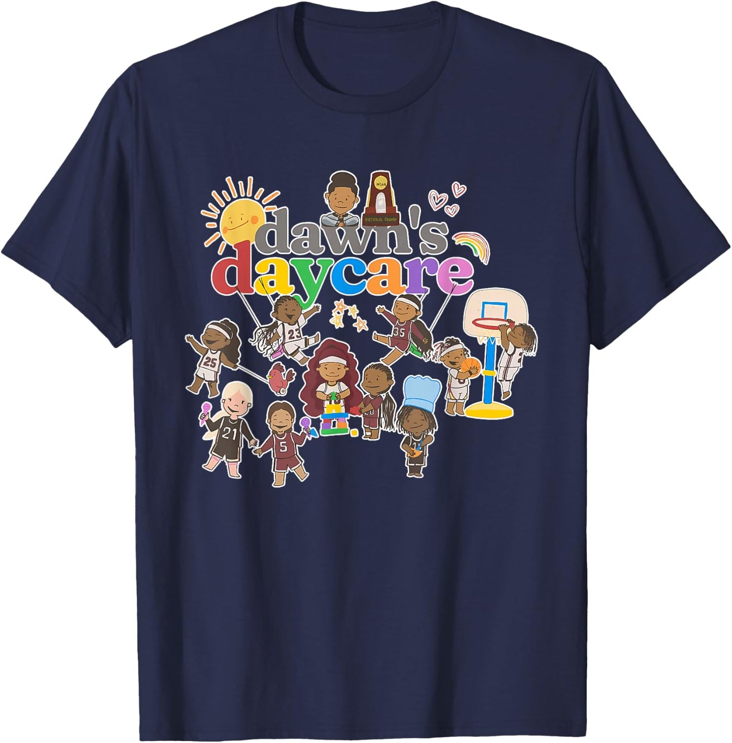 Dawn's Daycare Apparel T-Shirt - T-Shirt | Navy