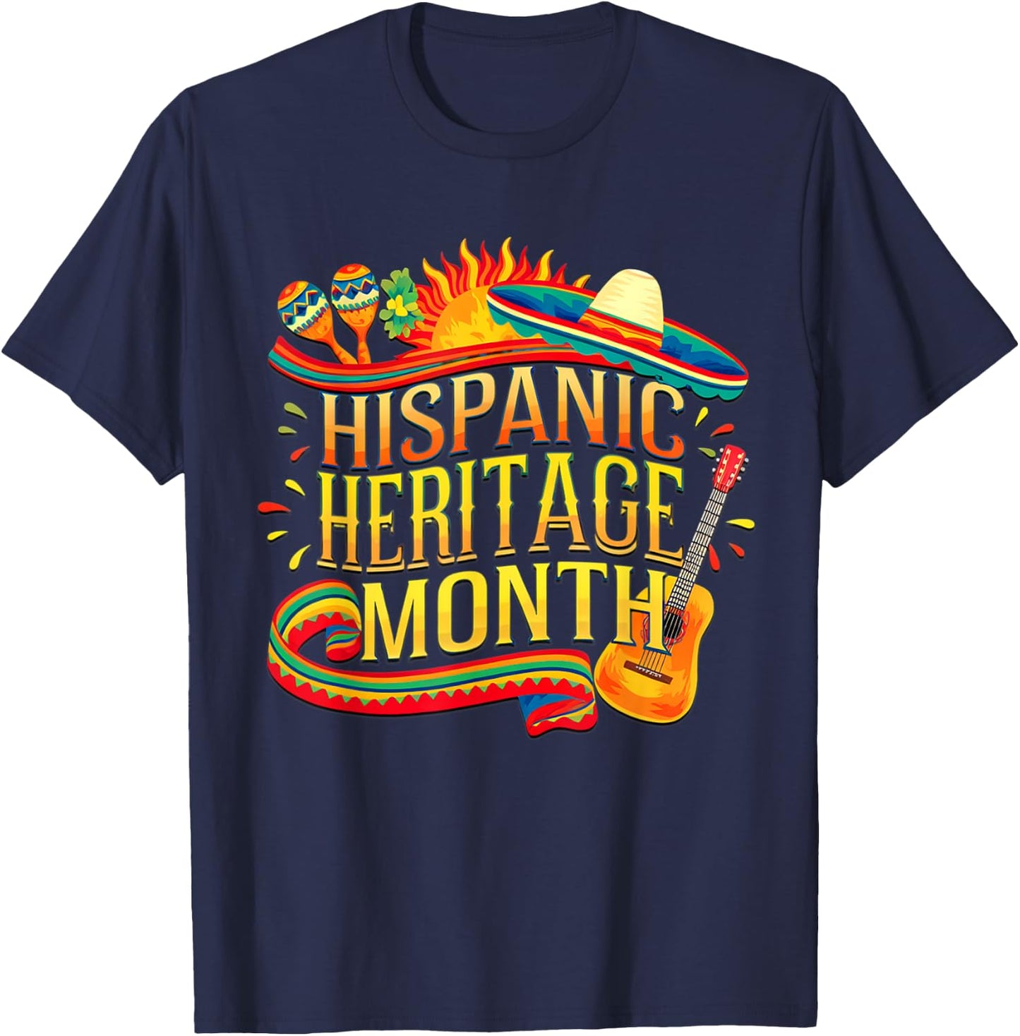 National Hispanic Heritage Month Celebrate Women T-Shirt - T-Shirt | Navy