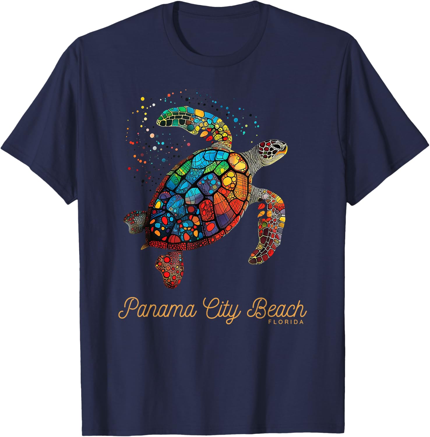 Panama City Beach FL Diving Florida Vacation Sea Turtle Women T-Shirt - T-Shirt | Navy