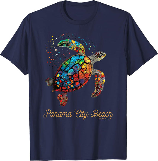 Panama City Beach FL Diving Florida Vacation Sea Turtle Women T-Shirt - T-Shirt | Navy
