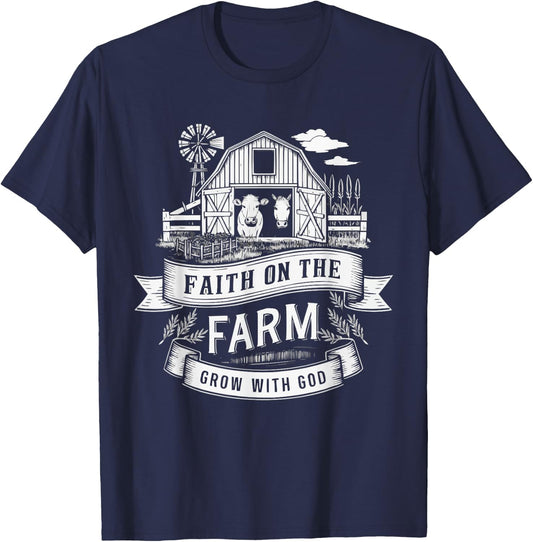 VBS Farm VBS Squad Vacation Bible School Christian Teacher T-Shirt - T-Shirt | Navy