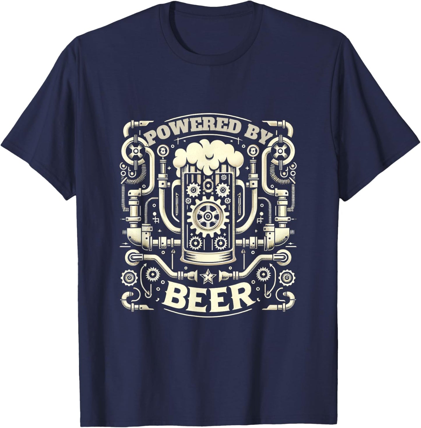Feiern Hopfen Beer Mug Funny Saying Beer T-Shirt - T-Shirt | Navy