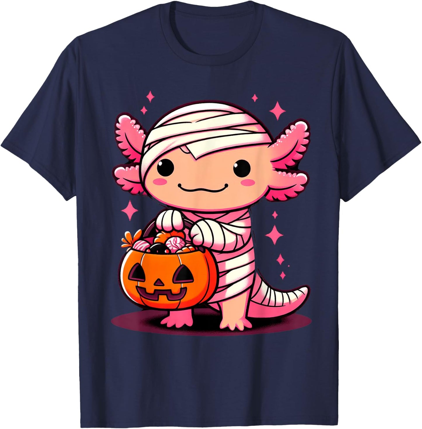 Cute Axolotl Halloween Costume Toddler Kids Boys & Girls T-Shirt - T-Shirt | Navy
