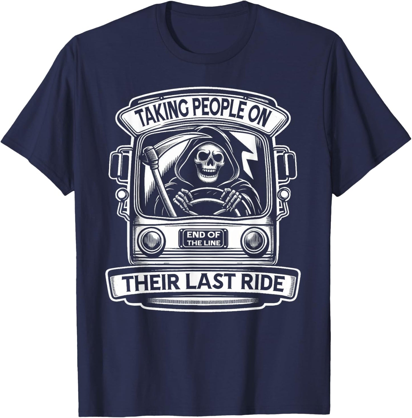 Bus Driver Halloween T-Shirt - T-Shirt | Navy