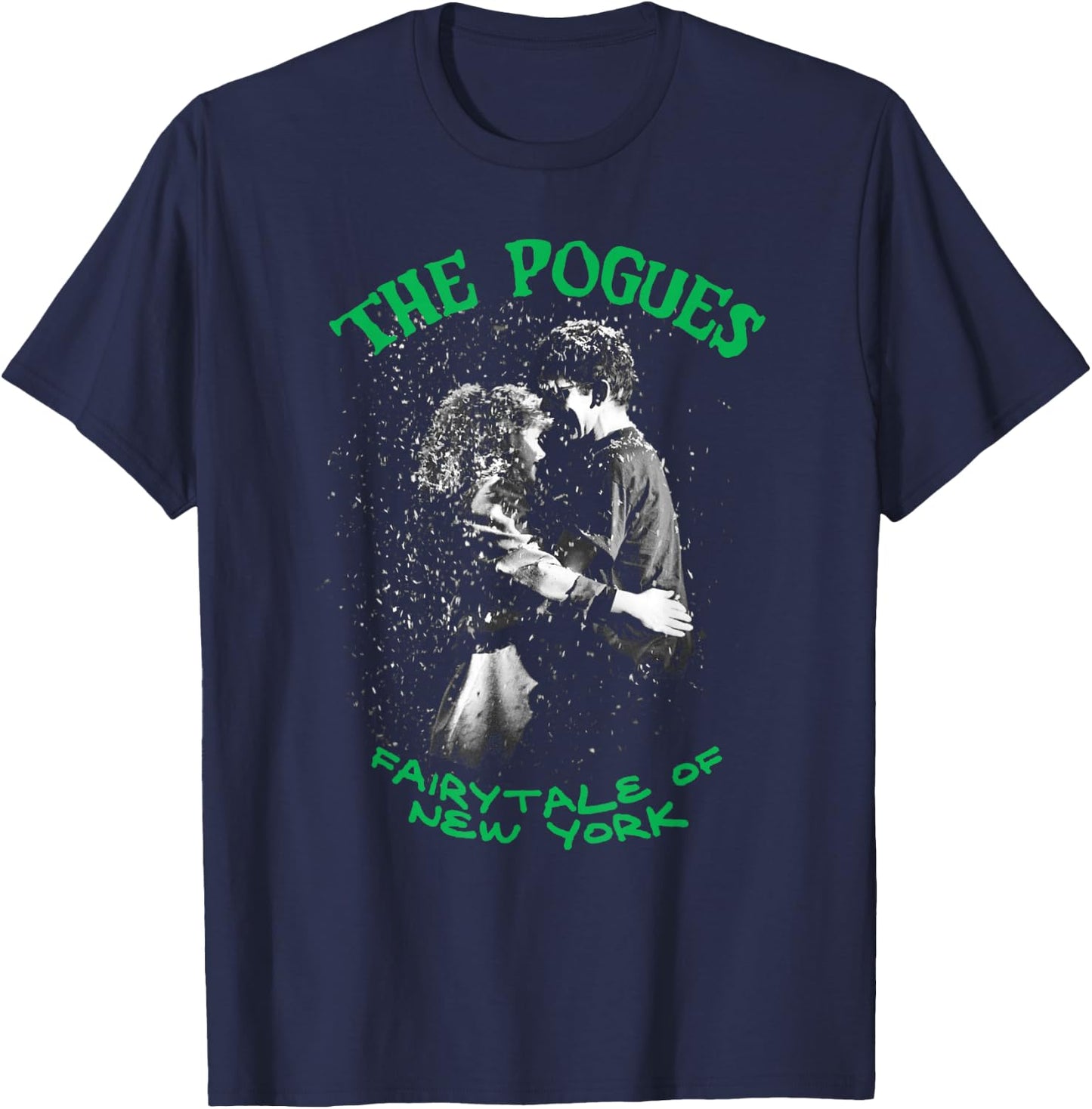 The Pogues Official Fairy Tale in New York Christmas T-Shirt - T-Shirt | Navy