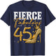 45th Birthday Fierce Fabulous and 45 Year Old Gifts Heels T-Shirt - T-Shirt | Navy