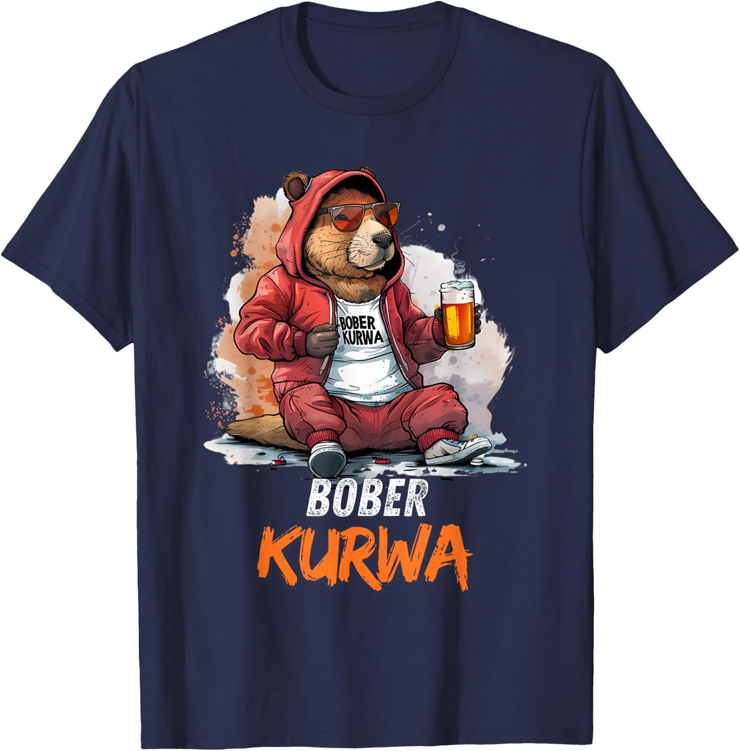 Bober Kurwa T-Shirt - T-Shirt | Navy
