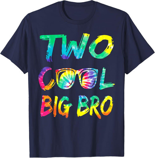 Big Brother Of The Birthday Boy Two Cool 2nd Bday Family T-Shirt - T-Shirt | Navy
