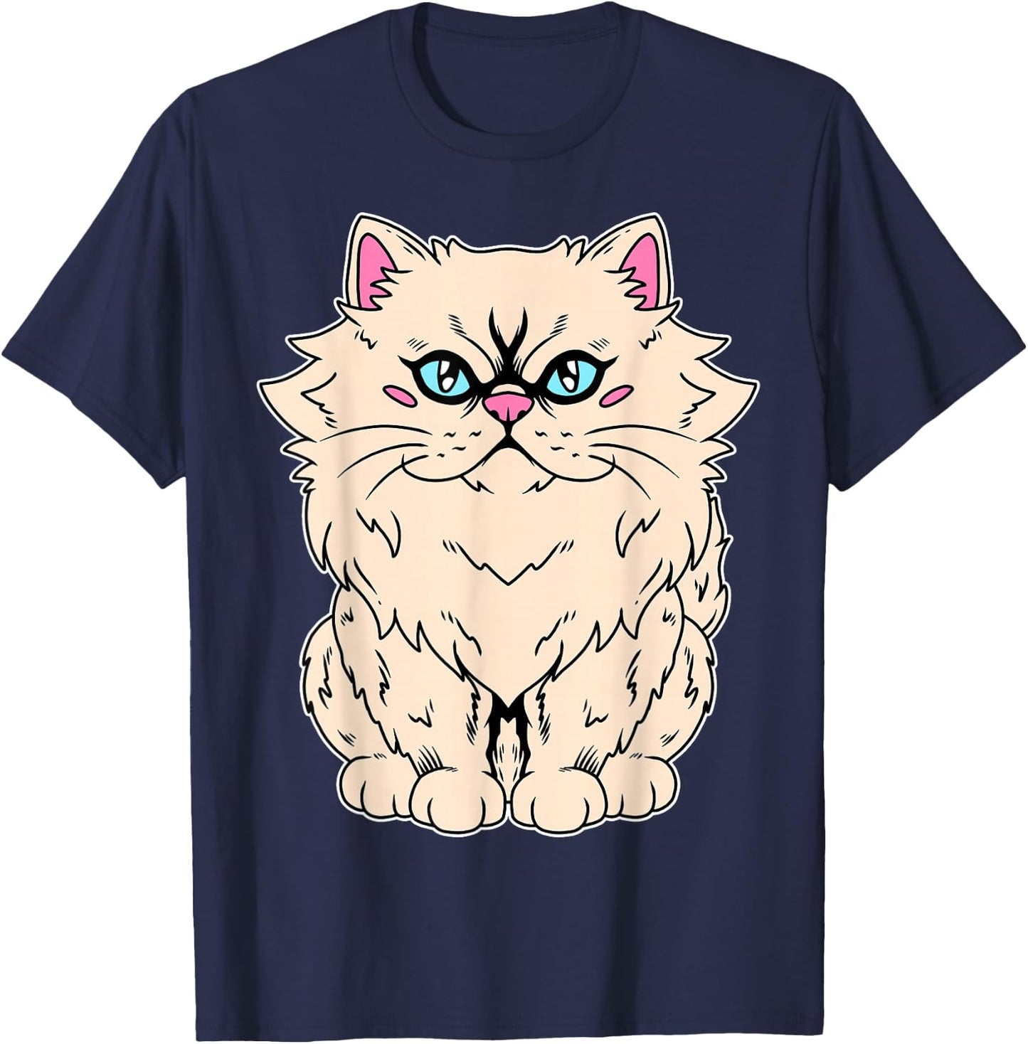 Persian Cat T-Shirt - T-Shirt | Navy