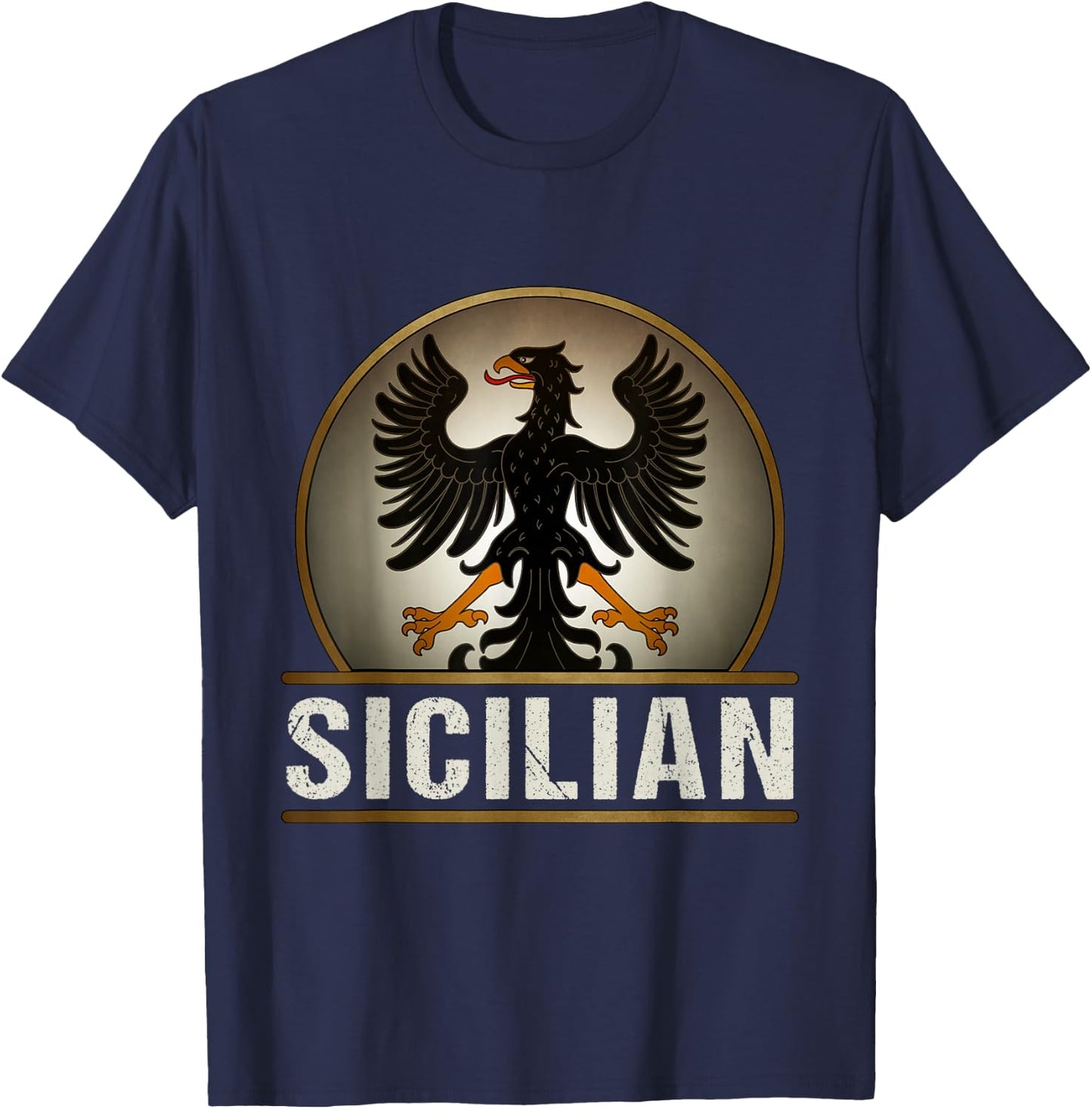 Sicilian Heritage Sicily Heraldry T-Shirt - T-Shirt | Navy